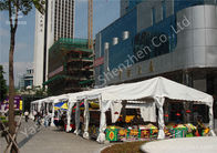 Outside White PVC Fabric Cover Commercial Event Tents Aluminum Alloy Frame UV Resistant