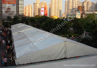 Outside White PVC Fabric Cover Commercial Event Tents Aluminum Alloy Frame UV Resistant